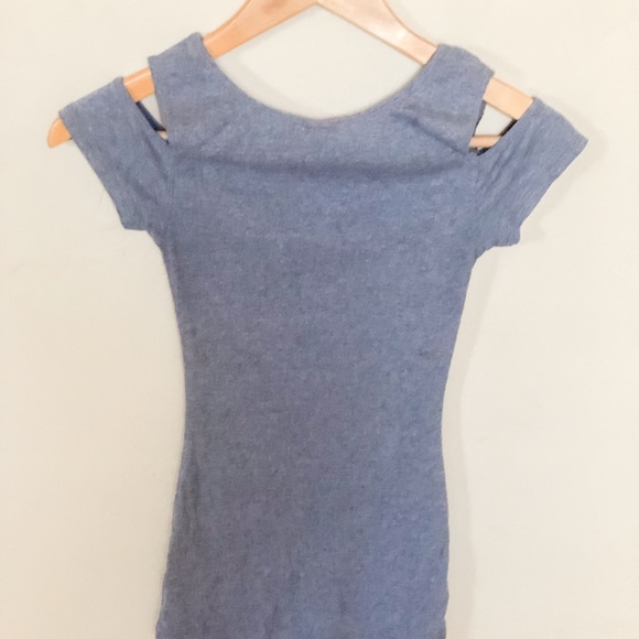 Cold Shoulder Grey Shirt | Small - Picture 2 of 3